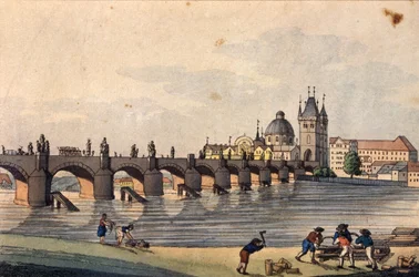 Vue du Pont Charles depuis l
